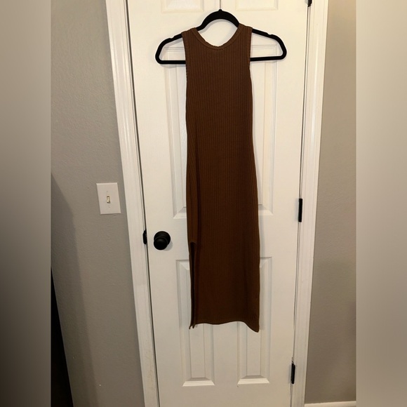 Nasty Gal Ribbed Racer Midi Dress - Picture 7 of 9